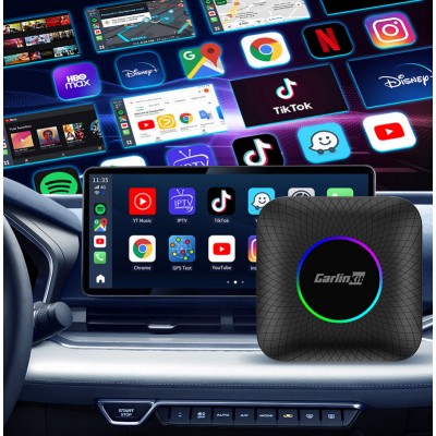 Безжичен Apple CarPlay / Android Auto адаптер  CPC200-TBOX LED