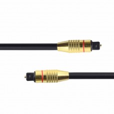 Оптичен аудио кабел DeTech, Toslink, 3.0м, Черен - 18360