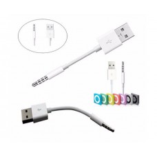 Кабел USB - 3.5mm Аудио, DeTech, 10см  - 18238