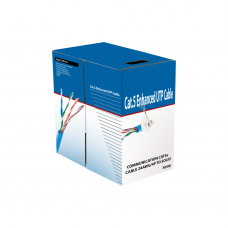 Кабел No brand Network UTP /LAN, CAT 5 E, Сив, С медно жило, 300m - 18402