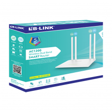 Безжичен рутер LB LINK BL-W1210M, 1200Mbps, Dual-Band, 4 антени, Бял - 19050
