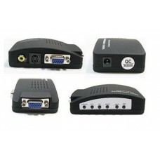 Конвертор DT AV към VGA, Черен - 18256