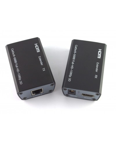 Удължител No brand HDMI-CAT-HDMI 60M, черен - 18228