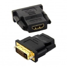 Преходник No brand, HDMI/F - DVI24+1(5)/M, Черен - 17139