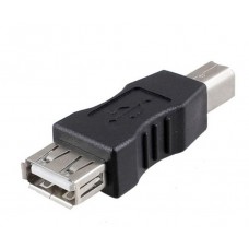 Преходник No brand, USB F към USB B M, Черен - 17137