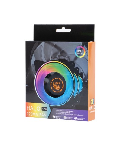 Вентилатор No brand, 120mm, LED, MOLEX, Черен - 63071