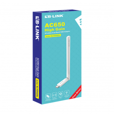 Безжичен мрежов адаптер LB-LINK BL-WDN650A, 650Mbps, 2.4/5Ghz, 6dBi, Бял - 19045