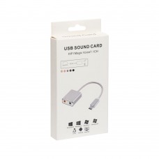 Звукова карта No brand, Type-C, 5.1, Златист  - 17048