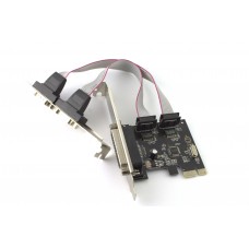 Платка PCI-E  към  Serial + Parallel port No brand-17474