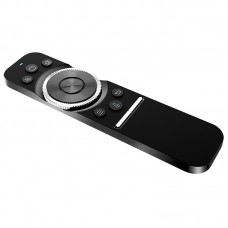 Универсално дистанционно No brand R1, Air mouse, USB 2.4GHz, Микрофон, IR програмируемо, Черен - 13044