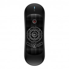 Универсално дистанционно No brand R2, Air mouse, USB 2.4GHz, Микрофон, IR програмируемо, Черен - 13043