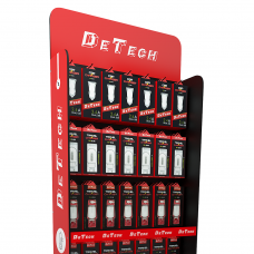 Подов стелаж DeTech DE-S01, 600x300x1800, Черен/Червен - 14144