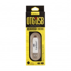Преходник Earldom ET-OT05, USB F към Micro USB, Четец за карти, OTG, Различни цветове - 40170