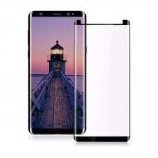 Стъклен протектор, No brand, За Samsung Galaxy S8 Plus, Full glue, 0.3mm, Черен - 52432
