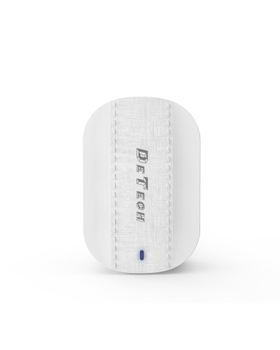 Мрежово зарядно устройство DeTech DE-15C, 5V/3.1A, 220V, 2 x USB, С Type-C кабел, 1.0m, Бял - 40098