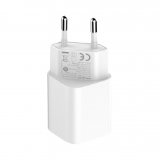 Мрежово зарядно устройство LDNIO A2318C, 20W, 1 x Type-C F, 1 x USB F, PD, QC, С Type-C кабел, Бял - 40291