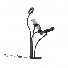 LED Ring осветление One Plus NR9104, 9см, 10W, Черен - 40133