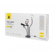 LED Ring осветление One Plus NR9104, 9см, 10W, Черен - 40133