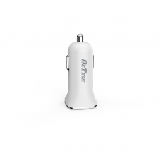 Зарядно устройство за кола DeTech, DE-C01, 5V/2.4A, 12/24V, 2 x USB, Бял - 14122