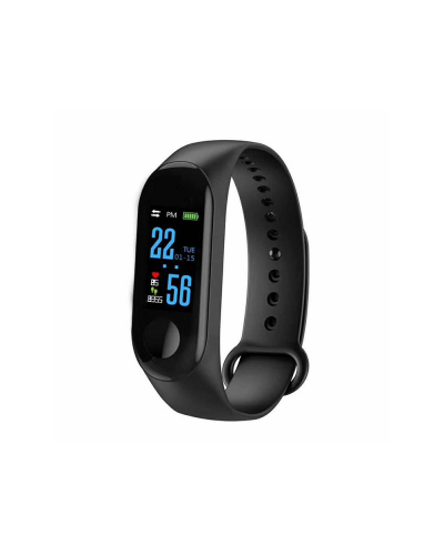 Смарт гривна No brand M3, 18mm, Bluetooth, IP67, Различни цветове- 73047