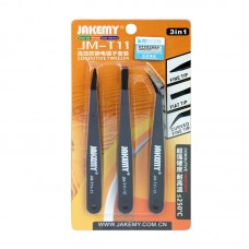 Комплект антистатични пинсети, Jakemy JM-T11, Черен - 17616