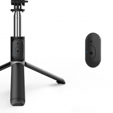 Селфи стик Earldom ET-ZP20, Bluetooth, 75см, Черен - 40230