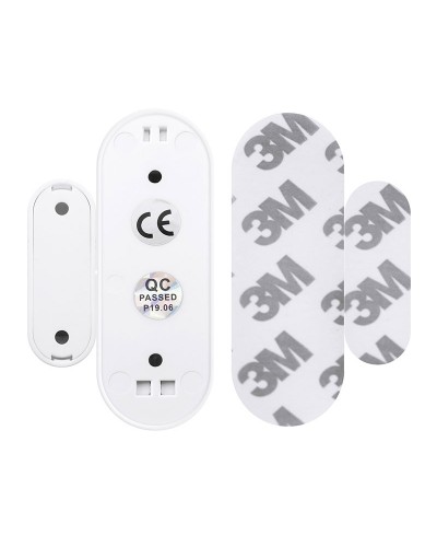 Смарт сензор No brand PST-WD002, За врата/прозорец, Wi-Fi, Tuya Smart, Бял - 91001