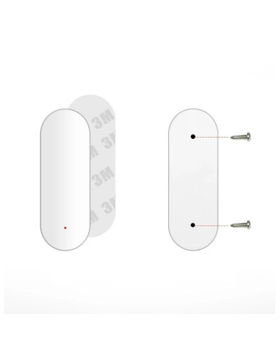 Смарт сензор No brand PST-WD002, За врата/прозорец, Wi-Fi, Tuya Smart, Бял - 91001