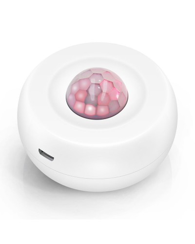 Смарт сензор No brand PST-HW400B, За движение, PIR, 360 градуса, Wi-Fi, Tuya Smart, Бял - 91004