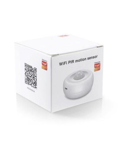 Смарт сензор No brand PST-HW400B, За движение, PIR, 360 градуса, Wi-Fi, Tuya Smart, Бял - 91004