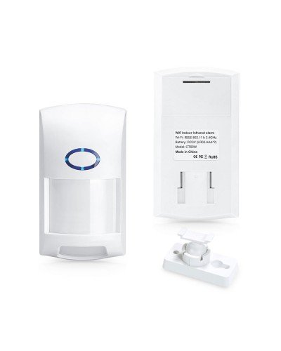 Смарт сензор No brand PST-CT60W, За движение, PIR, Wi-Fi, Tuya Smart, Бял - 91002