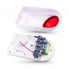 Смарт сирена No brand PST-TS106, Външен монтаж, Wi-Fi, Tuya Smart, Бял - 91012