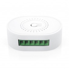 Смарт превключвател No brand PST-TMW02, 2 канала, 220V, 16A, Wi-Fi, Tuya Smart, Бял - 91022