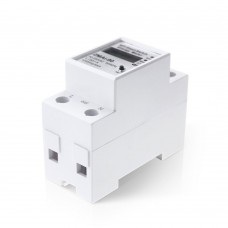 Смарт електромер No brand PST-ZMAi-90, За 35mm DIN, 220V, 60A, Wi-Fi, Tuya Smart, Бял - 91023