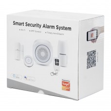 Смарт алармена система No brand PST-H3, 5в1, Wi-Fi, Tuya Smart, Бял - 91011