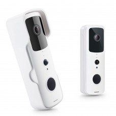 Смарт видео звънец No brand PST-T30, 2.0Mp, Wi-Fi, Tuya Smart, Бял - 91039