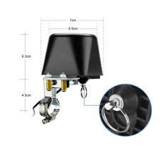 Смарт контролер No brand PST-FM400, За сферичен спирателен кран, Wi-Fi, Tuya Smart, Черен - 91007