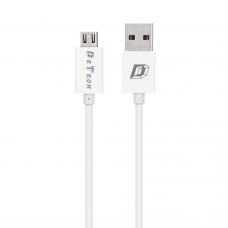 Мрежово зарядно устройство, DeTech, DE-11M, 5V/1A, 220V,1 x USB, С Micro USB кабел, 1.0m, Бял - 14115