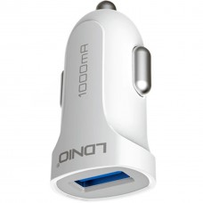 Зарядно устройство за кола, LDNIO DL-C17, 5V/1A, Универсално, 1 x USB, С Micro USB кабел, Бял - 14377