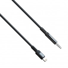 Аудио кабел Earldom ET-AUX39, 3.5mm към Lightning, 1.0м, Черен - 40177