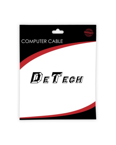 Захранващ кабел DeTech, 2 Pin, За касетофон, 1.5м - 18033