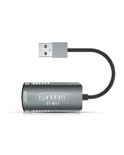 Външна Capture карта Earldom ET-W17,USB, HDMI, Full HD, Сив - 40233