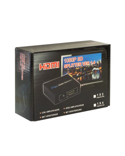 Сплитер от HDMI към 4 HDMI , със захранване - 18263