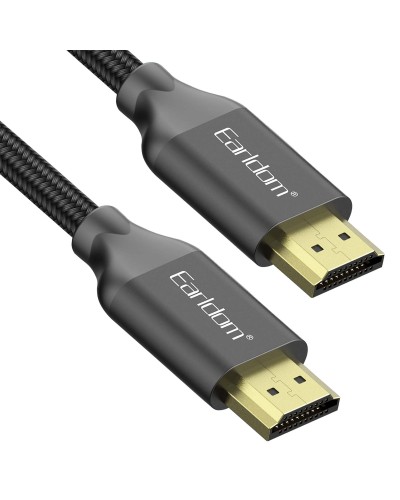 Кабел Earldom ET-W26 HDMI - HDMI, 2м., 4К, С оплетка, Черен - 18384