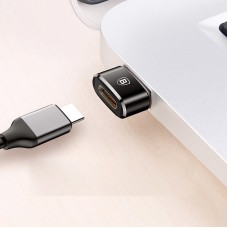Преходник Baseus Mini, Type-C F към USB, OTG, Черен - 40399