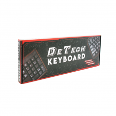 Клавиатура DeTech DE6081, USB, Черен - 6081