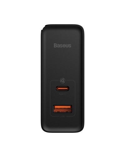 Мрежово зарядно устройство Baseus GaN5 Pro Fast, 100W, С PD кабел, Черен - 40411