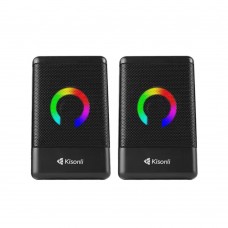 Тонколони Kisonli L-8080, AUX, 2x3W, Черен - 22236