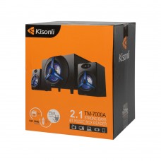 Тонколони Kisonli TM-7000A, Bluetooth, 15W+2x5W, 220V, Черен - 22148