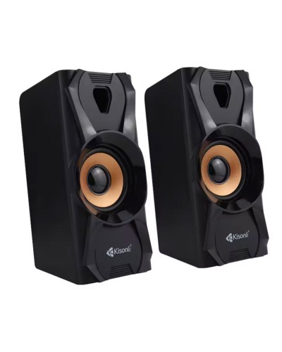 Тонколони Kisonli U-9003, AUX, 2x3W, Черен - 22252